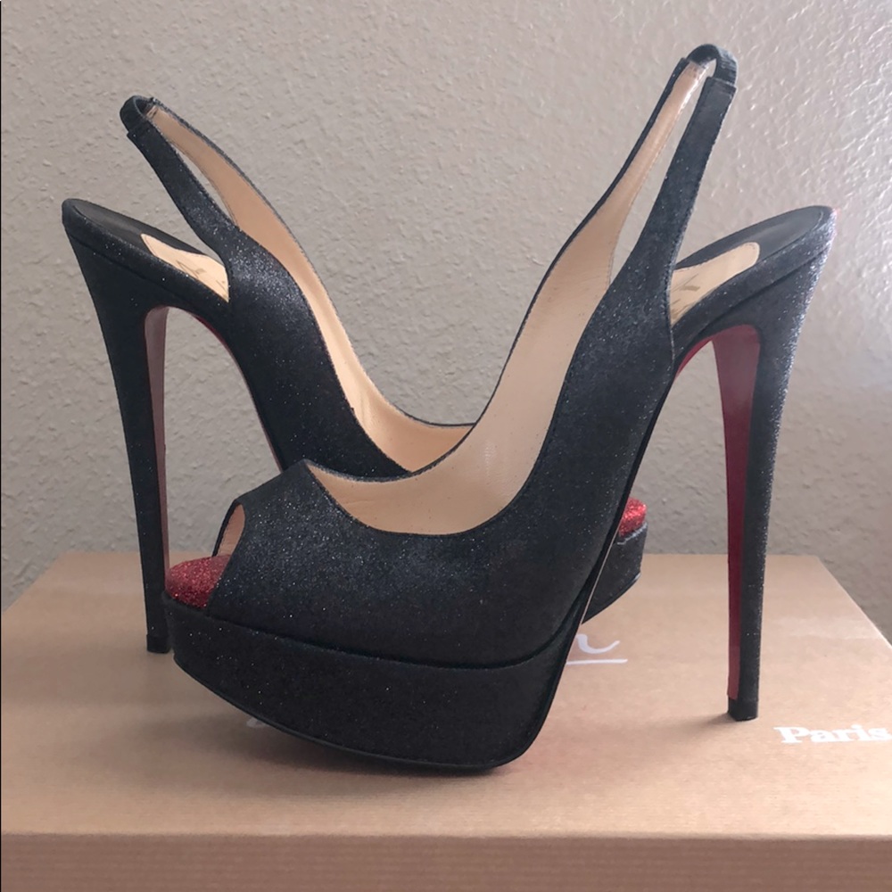 Christian Louboutin Peep-Toe Sling Back